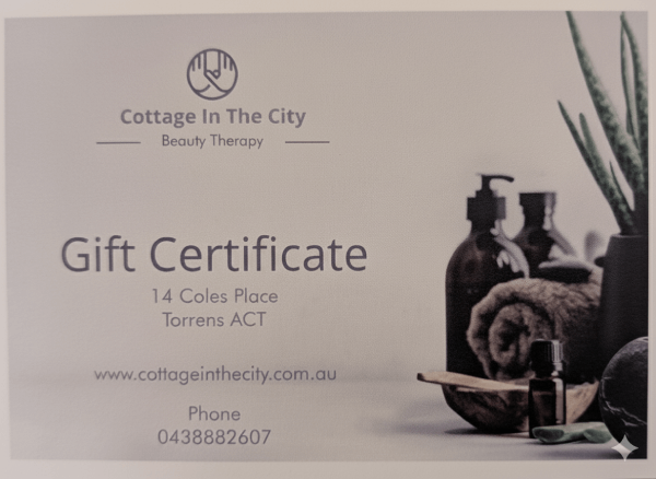 Cottage In The City Gift Certificate